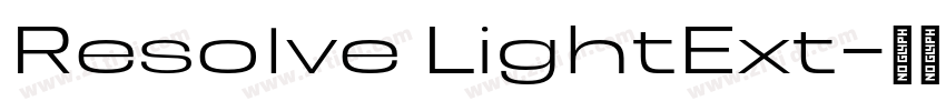 Resolve LightExt字体转换 Resolve LightExt字体转换